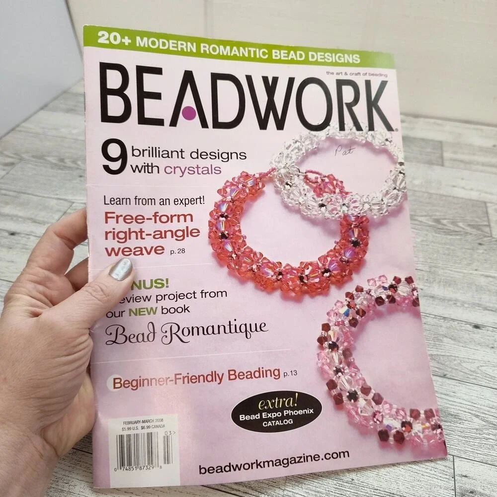 Beadwork Magazine‎ Feb March 2008 Beading Craft Magazine Patterns Romantique